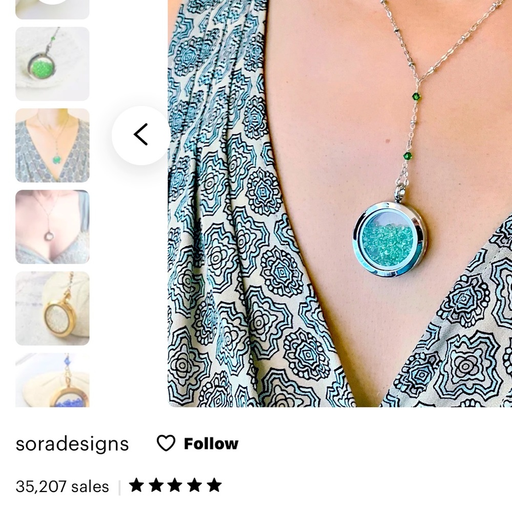 Lookalike necklace from The Holiday movie with Cameron Diaz